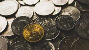 Abstrakte Darstellung von vernetzten Datenpunkten, die die Tokenisierung von Wagniskapital symbolisieren.