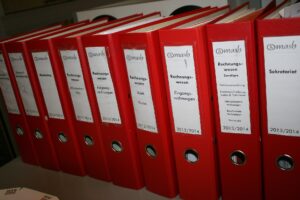 file folders shelf