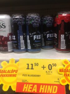 price tags on shelf