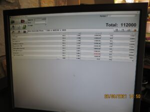 spreadsheet screen