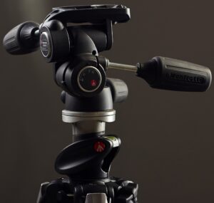 camera tripod recording setup